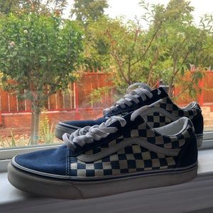 Blue Checkered Vans